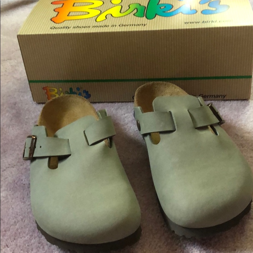 Birki’s clogs by Birkenstock suede size 38
